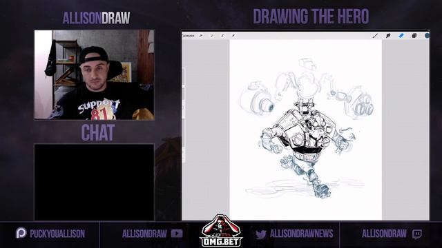 AllisonDraw рисует Tinker дота 2 (часть 2) смотреть онлайн