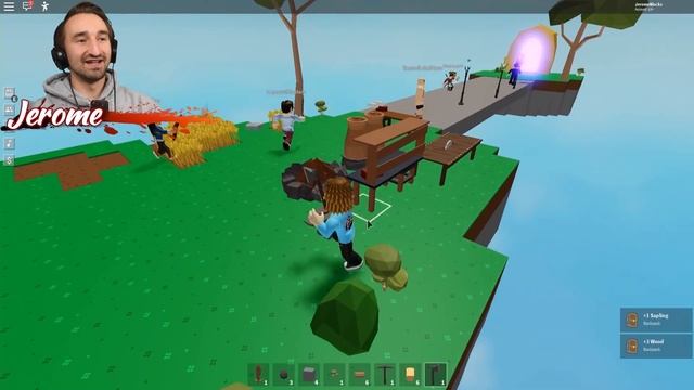 Taking ALL Of The LEGENDARY Totems In Roblox Skyblock | JeromeASF Roblox смотреть онлайн