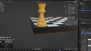 Как создать шахматную доску в Blender Часть 7