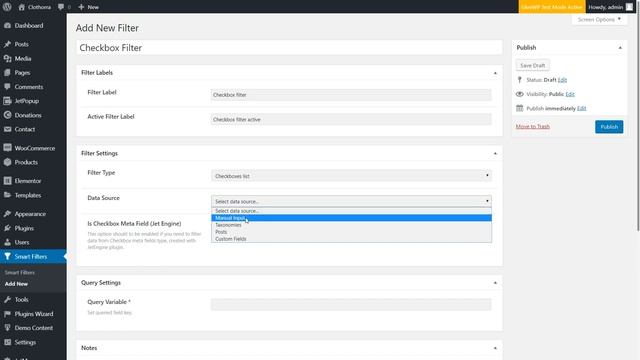 How to Apply the Checkbox Filter to the Products Grid | JetSmartFilters and JetWooBuilder plugins смотреть онлайн