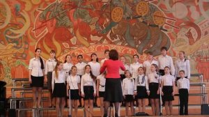 2014 г. Старший хор ДМШ №2 (рук. Листровая О.В.). Р.н.п. песня «Как у бабушки козел»