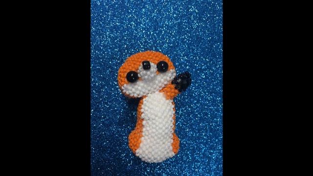 Амигуруми лисичка из бисера