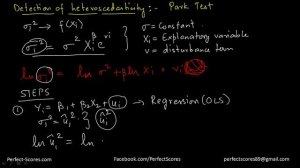 Park Test - (Detecting Heteroscedasticity)