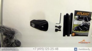 Багажник Атлант (опора D на интегрированный рейлинг) + крыловидная дуга