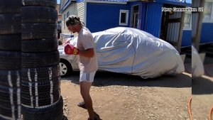 Бокс на выносливость раунд 11.Работа непрерываная по груше из покрышек, начинаем прогресс.