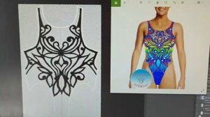 купальники для синхронного плавания/ покраска купальника с переходом цвета