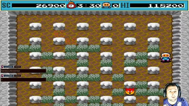 DynaBlaster // 8 bit Dendy // Super BomberMan // 8 бит // Лабиринт // Логическая игра смотреть онлайн