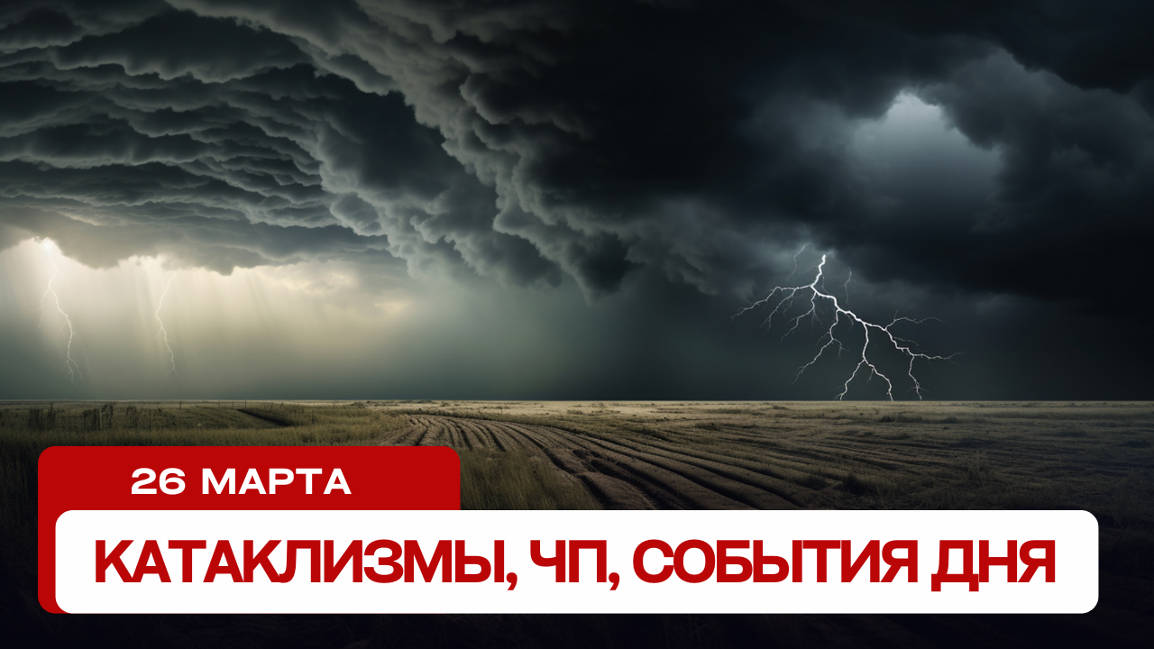 Катаклизмы сегодня 26.03.2024. Новости сегодня, ЧП, катаклизмы за день, события дня