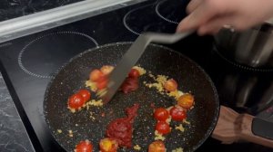 Паста с креветками в сливочном соусе