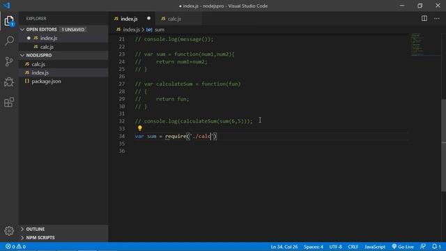 Node JS Tutorial - Modules
