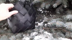 Плетеная сумка из кожи ручной работы