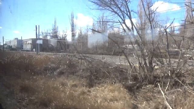 Волгоград. Реконструкция линии Скоростного Трамвая из окна электропоезда смотреть онлайн