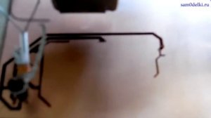 Тест, рисование печатной платы лаком на чпу