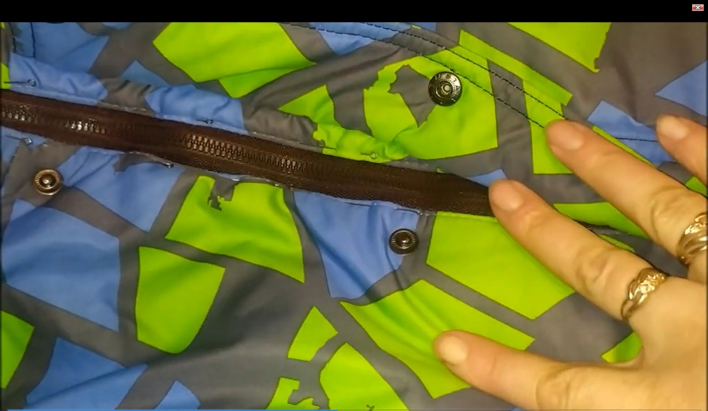 Как поменять молнию на куртке