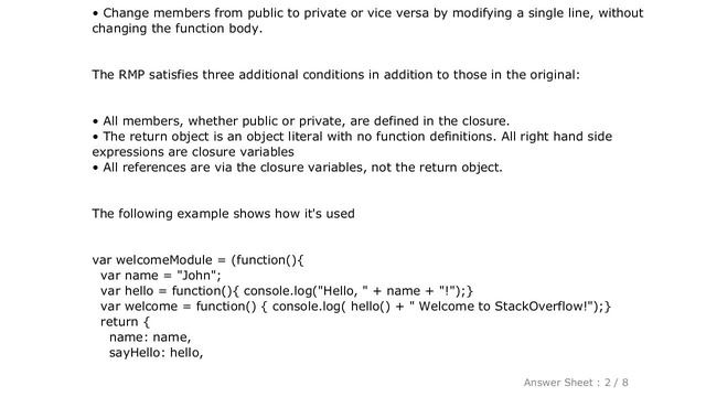 JavaScript : JavaScript design pattern: difference between module pattern and revealing module patt