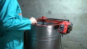 Медогонка с двигателем от стиральной машинки в работе