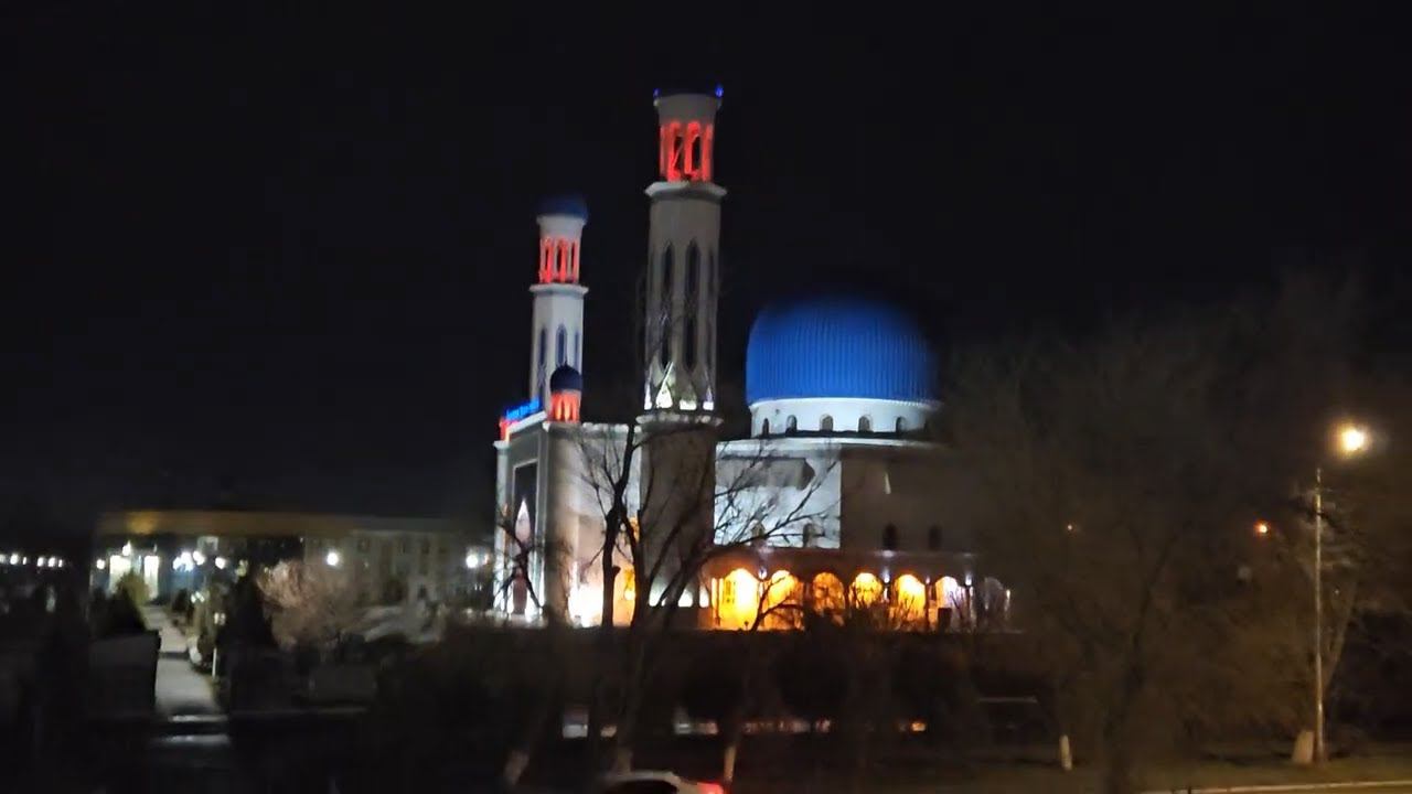 "Taraz" Ночная прогулка набержная #тараз #taraz