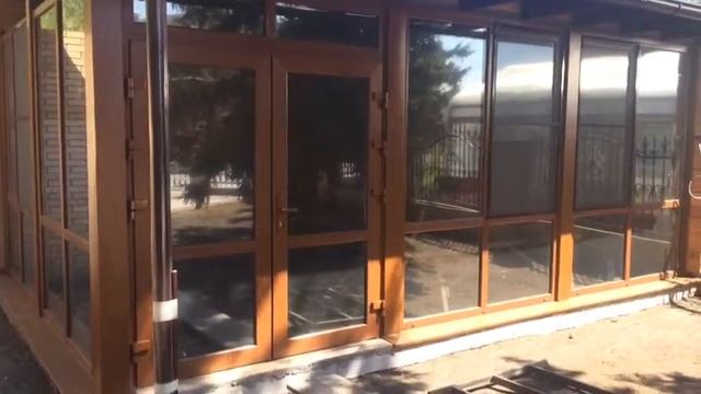 Остекление зоны барбекю. смотреть онлайн