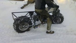 самодельный полноприводной мотоцикл