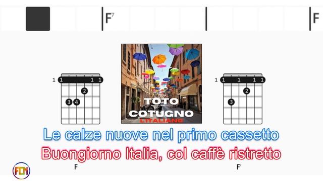TOTO COTUGNO L'Italiano - Guitar Chords & Lyrics HD смотреть онлайн