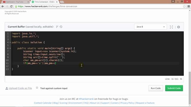 Program for time conversion - hackerrank смотреть онлайн