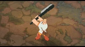 Змей Горыныч заживо сжигает не самого умного богатыря