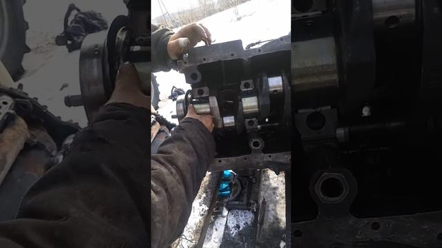 Как уложить коленвал на двигатель а41 дт 75 смотреть онлайн