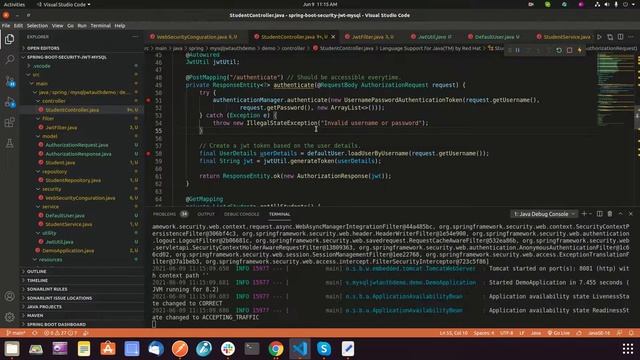 Spring-boot-security-jwt-mysql Part - 2 смотреть онлайн
