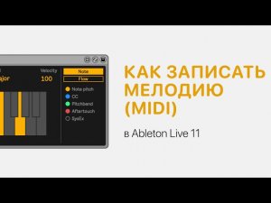 Как записать мелодию MIDI в Ableton Live 11 [Ableton Pro Help]