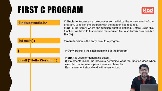 C Programming for Beginners | Coding Ninja | First C program "Hello World" | #1