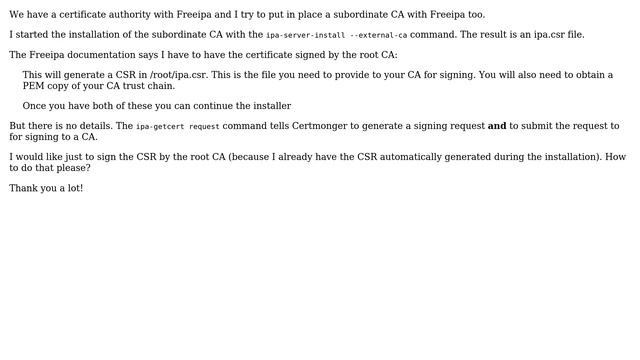 DevOps & SysAdmins: Have the Certificate Signing Request (CSR) signed by a Freeipa CA смотреть онлайн