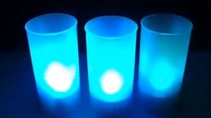 Светодиодная свеча LED Candle в стакане, меняющая цвет