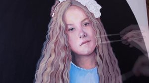 Портрет акрилом  Acrylic Portrait Painting