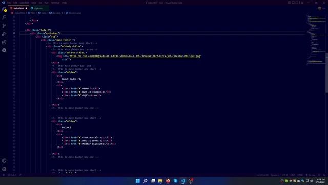 How to create responsive footer in bootstrap 5 | Responsive footer in bootstrap 5 | footer html Css смотреть онлайн