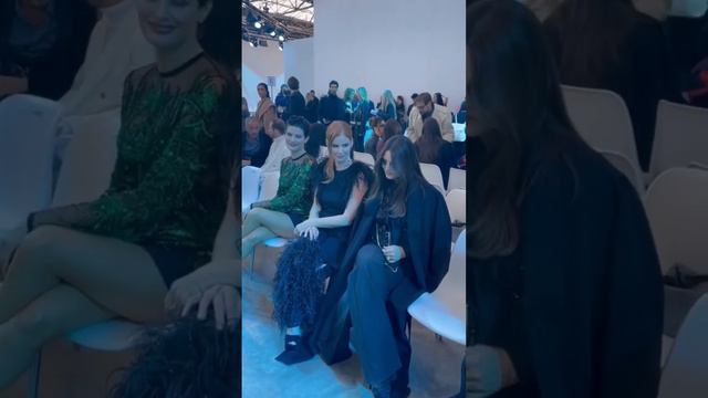 Isabeli Fontana, Sarah Rafferty and Monica Bellucci at Elie Saab Show in Paris. #monicabellucci