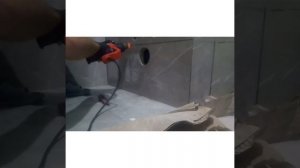 Демонтаж плитки. Вскрытие инсталляции