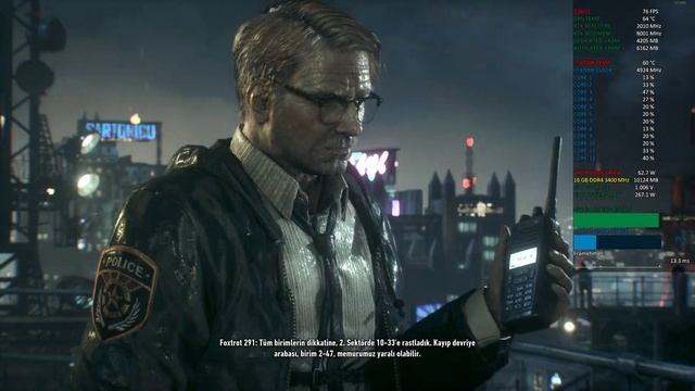 [Batman Arkham Knight] GeForce RTX 3070-I7 8700K 1440P Ray Tracing(SSRTGI) DLDSR Performance