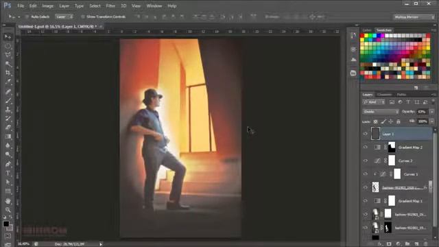 Tutorial Creative business flayer in photoshop انشاء فلاير احترافي смотреть онлайн