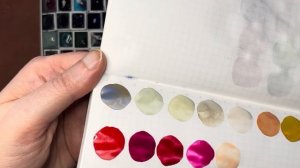 Swatching New Watercolor Palettes for Home Use