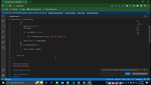Running VS code Studio online in Web Browser