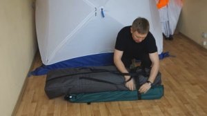 Как закрепить и переносить теплый пол для зимней палатки Пингвин ISOLON