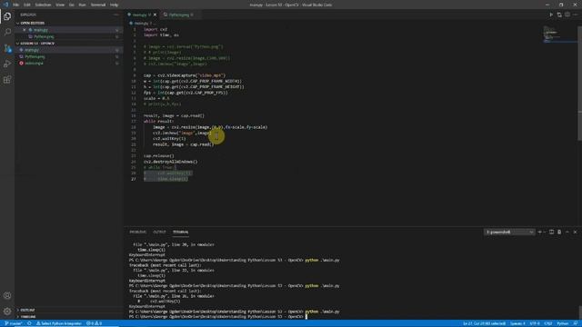 Understanding Python: Lesson 53 - OpenCV смотреть онлайн