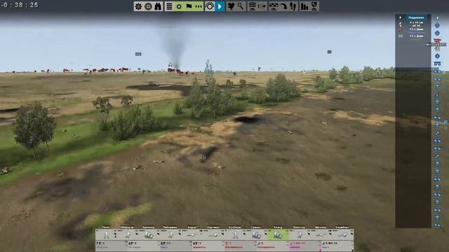 Graviteam Tactics: Mius Front Бои под селом Калиновка№1 смотреть онлайн