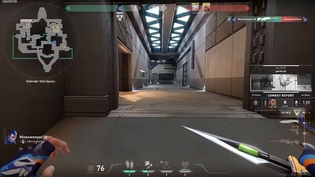 Crazy 1v5 clutch by Minesweeper on Yoru смотреть онлайн