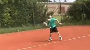 Louis lemmens tennis groundstrokes slowmotion