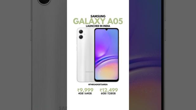 Samsung Galaxy A05 Launched in India!