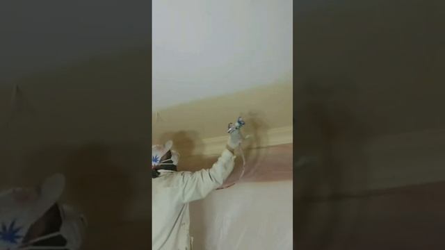 Безвоздушная покраска потолка смотреть онлайн