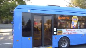 Троллейбус Тролза-5265.03 «Мегаполис» №1113 с маршрутом №10к (г. Севастополь)