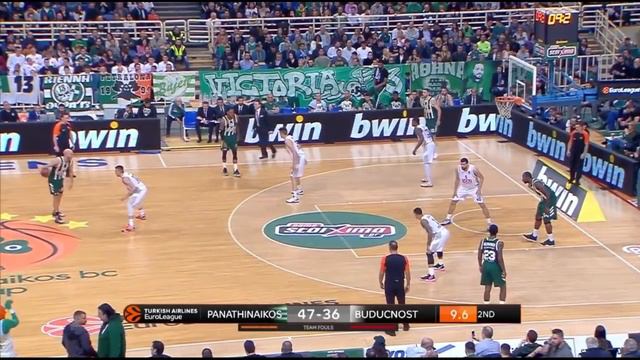 James Gist highlights (Panathinaikos Buducnost: 87-67) смотреть онлайн