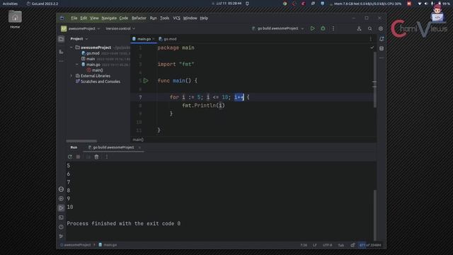 Learn Go Programming from Scratch - Part 05 - For Loop